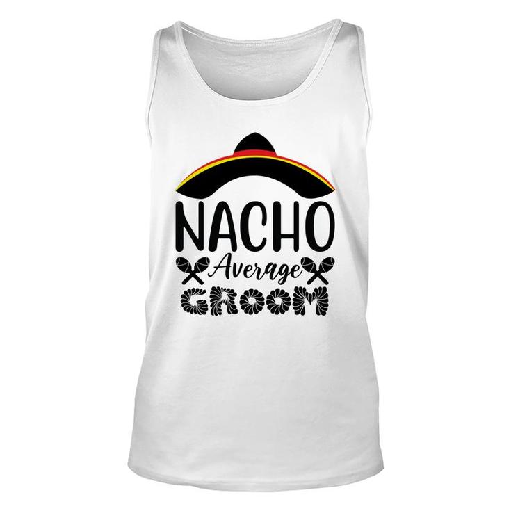 Nacho Average Groom Bachelor Party Black Unisex Tank Top
