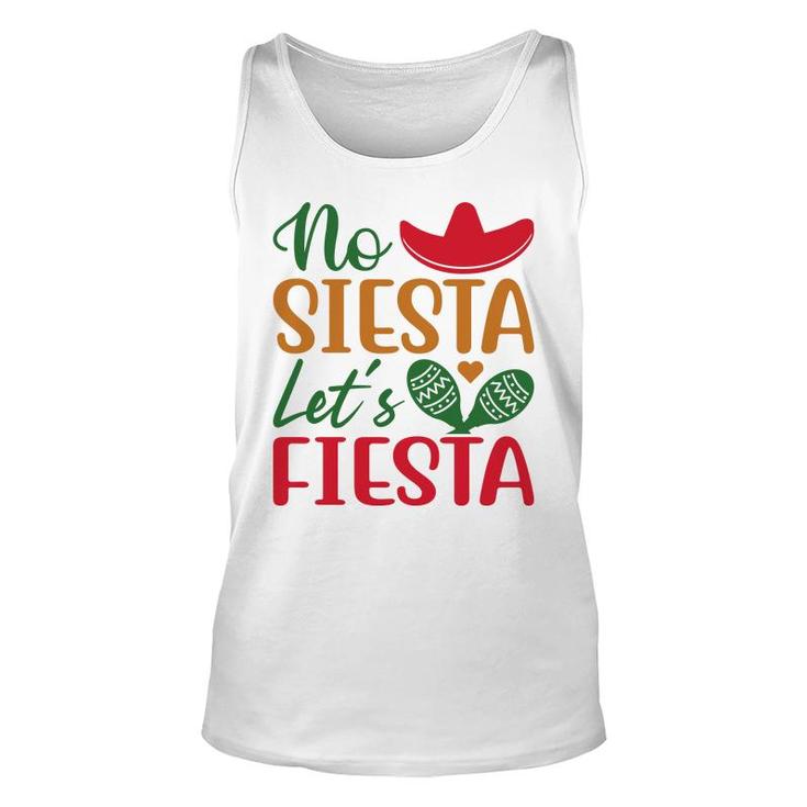 No Siesta Lets Fiesta Colorful Decoration Gift For Human Unisex Tank Top