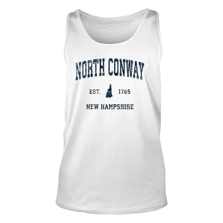 North Conway New Hampshire Nh Vintage Sports Navy Pri Tank Top