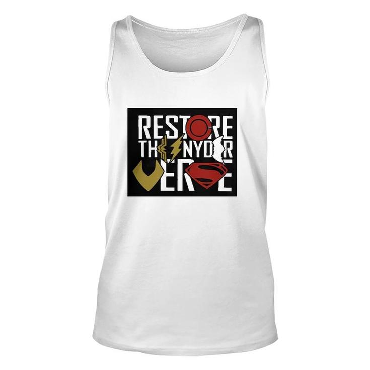 Official Restore The Snyderverse Superhero Unisex Tank Top