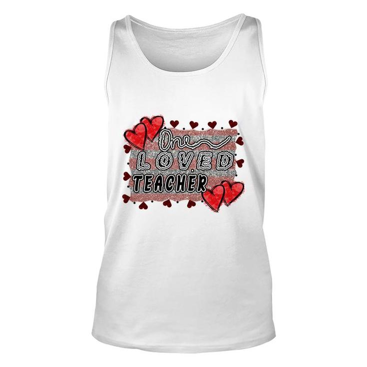 One Great Loved Teaher Is Teaching Hard Working Students Unisex Tank Top