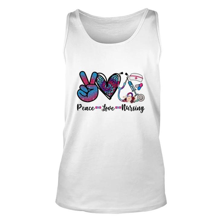 Peace Love Nursing Graphics In The World New 2022 Unisex Tank Top
