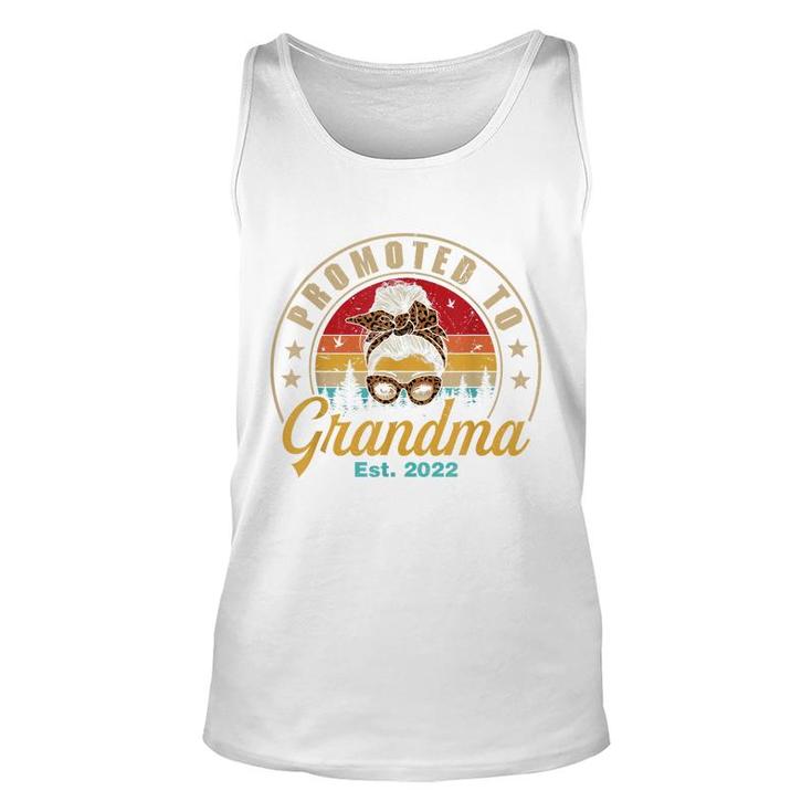Promoted To Grandma Est 2022 Women Retro First Time Grandma  Unisex Tank Top