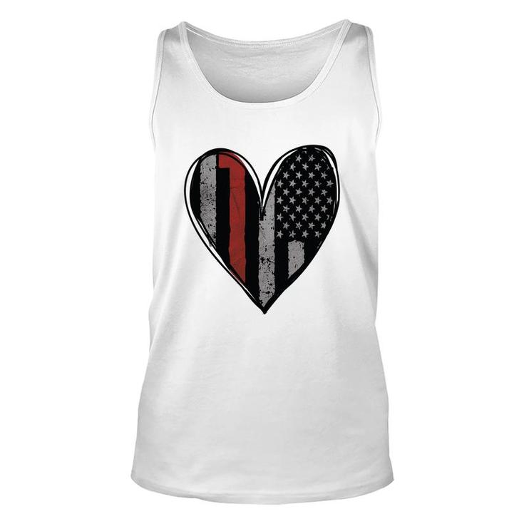Proud And Sending Love To Firefighter Job Unisex Tank Top