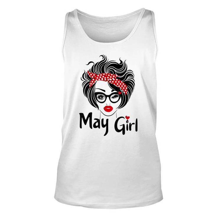 Queens Are Born In May Girl Cute May Birthday  Women  Unisex Tank Top