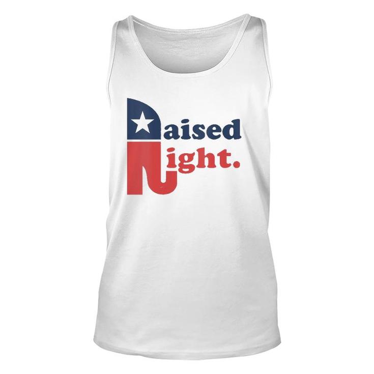Womens Raised Right Republican Elephant Retro Style Distressed V-Neck Tank Top