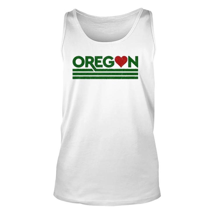 Retro Oregon Love Home State Unisex Tank Top
