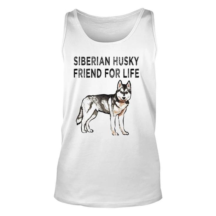 Siberian Husky Friend For Life Dog Friendship Unisex Tank Top