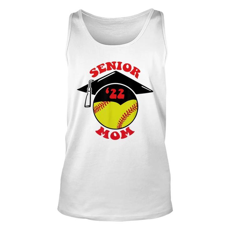 Softball Senior Mom 2022 Graduation Cap  Unisex Tank Top