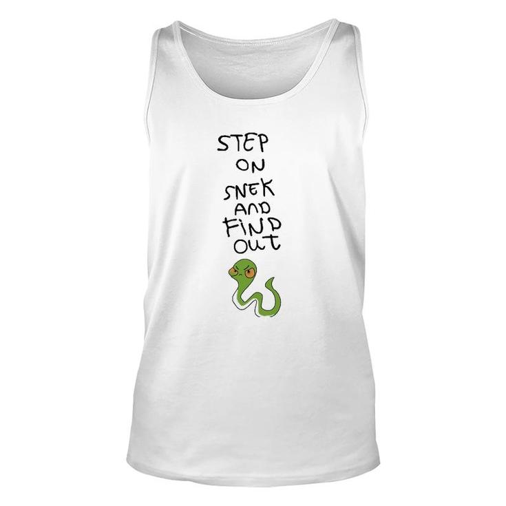 Step On Snek And Find Out Unisex Tank Top