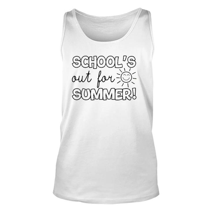 Teacher End Of Year  Schools Out For Summer Last Day  Unisex Tank Top