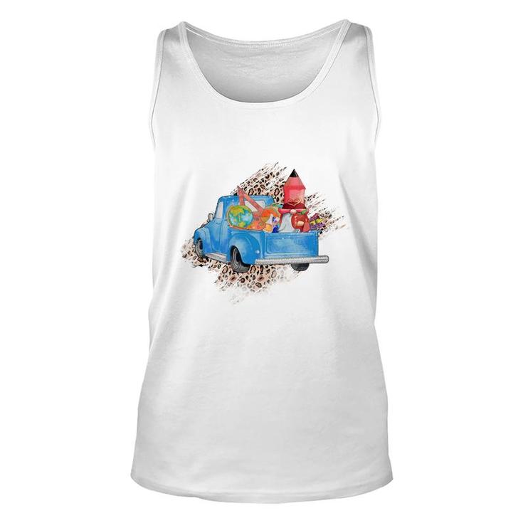 Teacher Trucks Carry Useful Knowledge To Students Unisex Tank Top