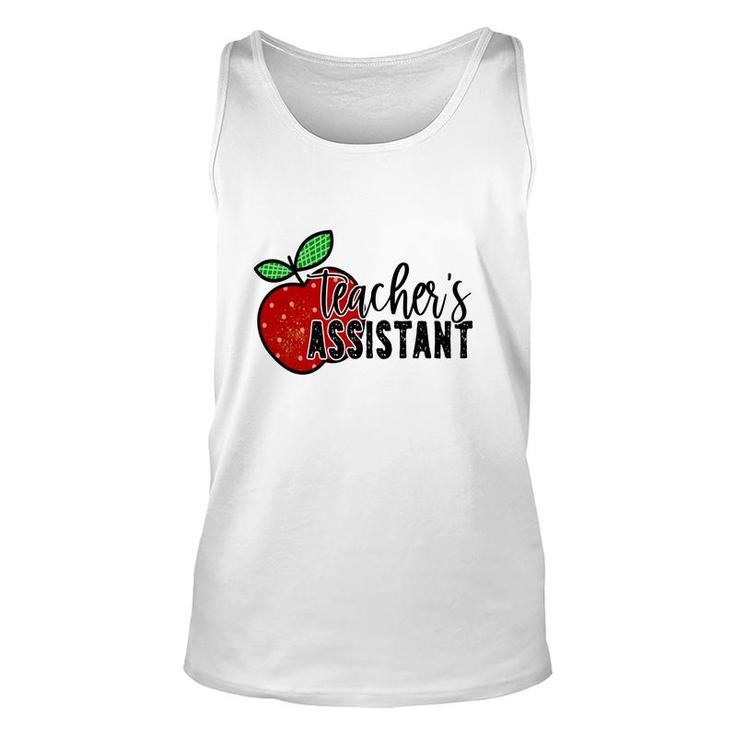 Teachers Assistant Apple Design For Teacher Unisex Tank Top