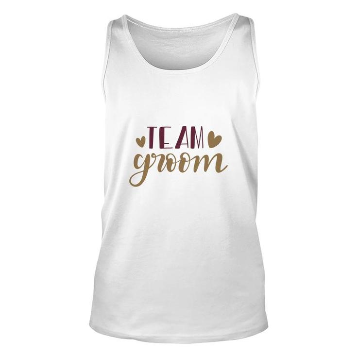 Team Groom Bachelor Party Vintage Style Unisex Tank Top
