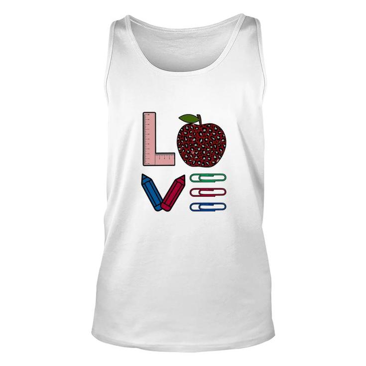 The Teacher Has A Love For His Work And Students Unisex Tank Top