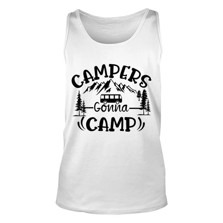 Travel Lover Is Campers Gonna Camp And Then Explore Here Unisex Tank Top