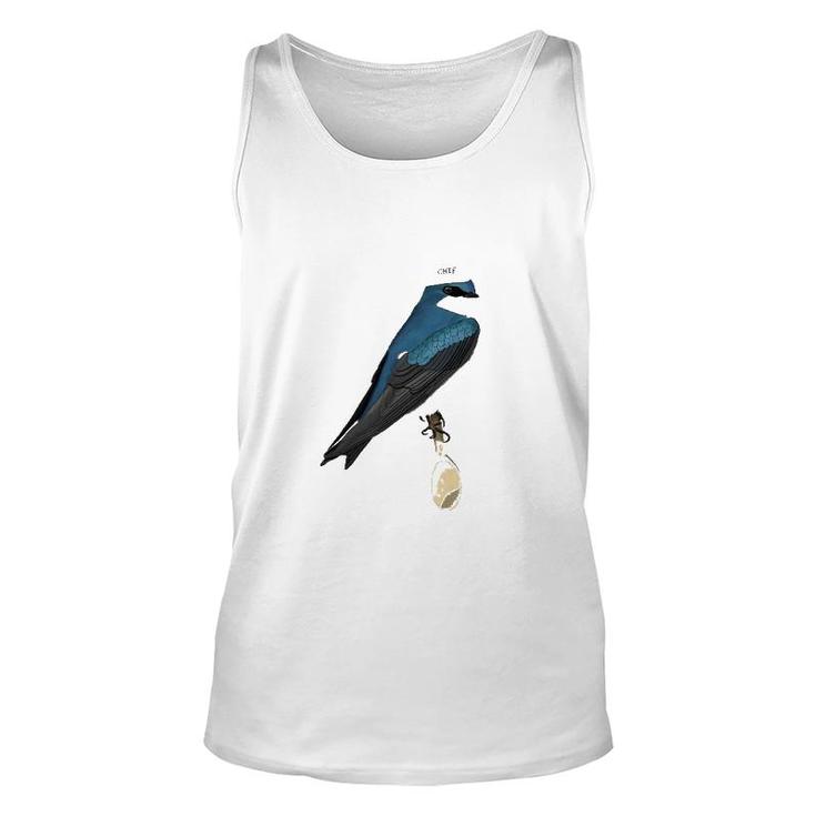 Tree Swallow Kitchen Chef Hat Cooking Funny Bird Unisex Tank Top