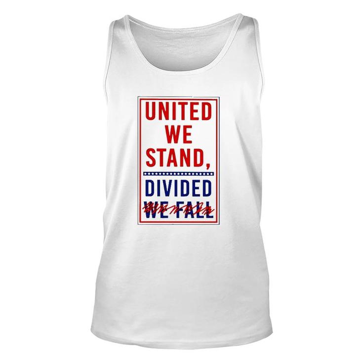 United We Stand Divided We Fall Unisex Tank Top