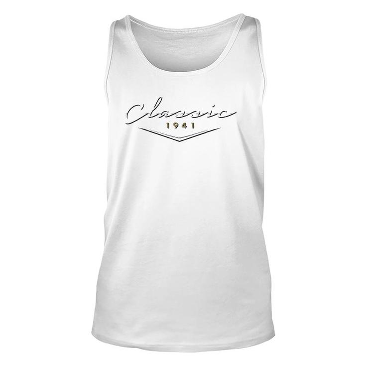 Vintage Classic 1941 Birthday Gifts For Dad Husband Unisex Tank Top