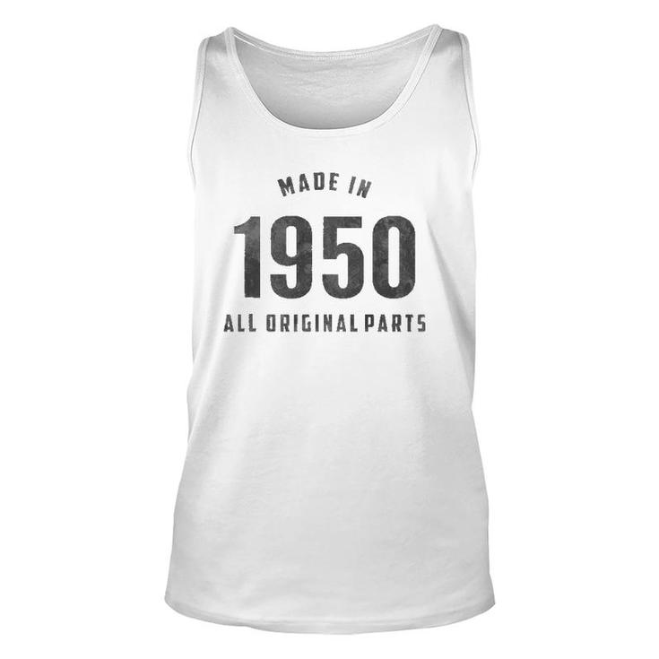 Vintage Made In 1950 All Original Parts Unisex Tank Top