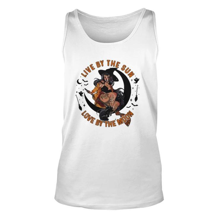 Witch Halloween Live By The Sun Love By The Moon Unisex Tank Top