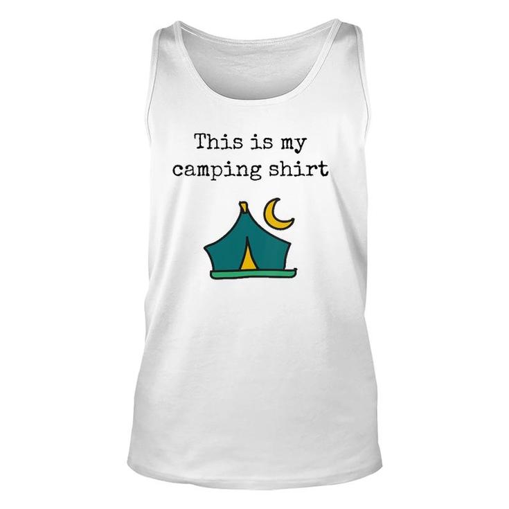 Womens Camping  V-Neck Unisex Tank Top