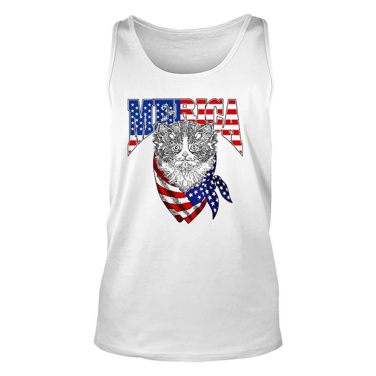 Meowica American Flag Cat 4th Of July Kids T-Shirt – Patriotic Toddler & Infant Tee - View #5