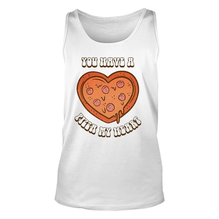 You Have A Pizza Lover My Heart Pizza Heart Valentines Day Unisex Tank Top