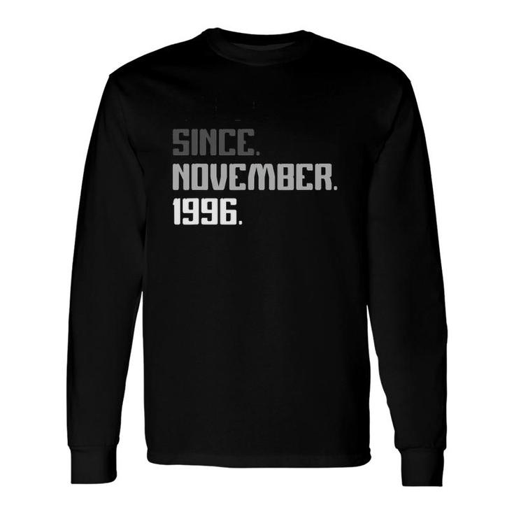 25Th Birthday 25 Years Old Legend Since November 1996 Ver2 Long Sleeve T-Shirt