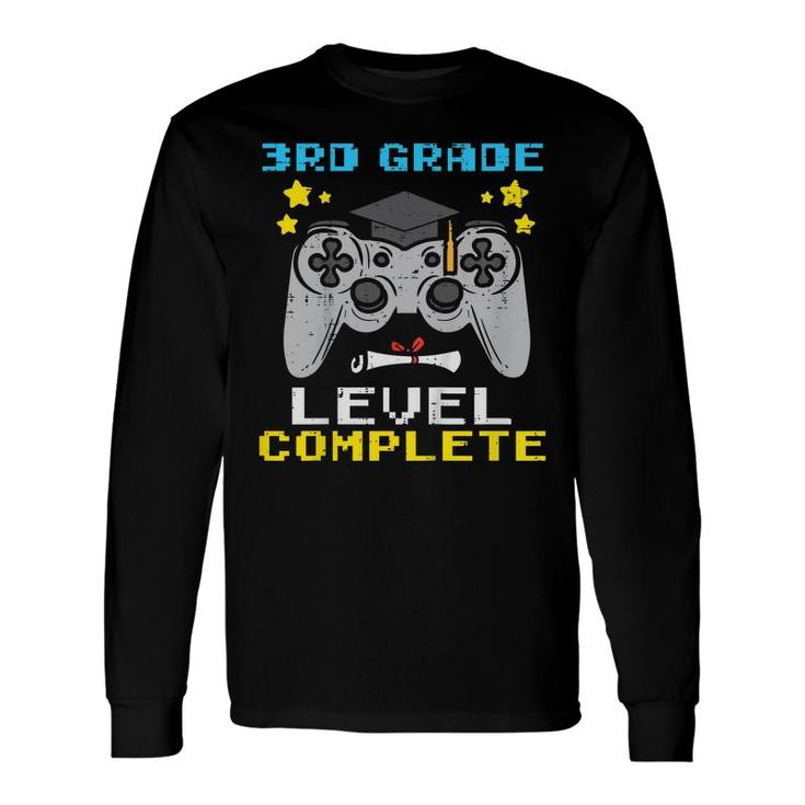 3Rd Grade Level Complete Game Controller Last Day Of School Long Sleeve T-Shirt