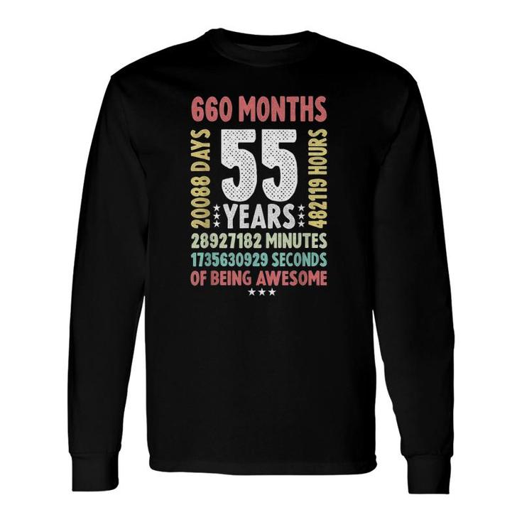 Funny Vintage 55th Birthday 55 Years Old 660 Months T-Shirt