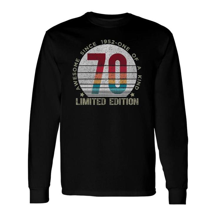70 Years Old Vintage 1952 Retro Limited Edition 70Th Birthday Long Sleeve T-Shirt T-Shirt