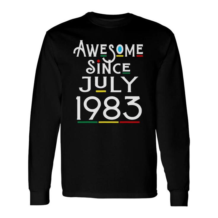 Awesome Since July 1983 38 Years Old 38Th Birthday Long Sleeve T-Shirt