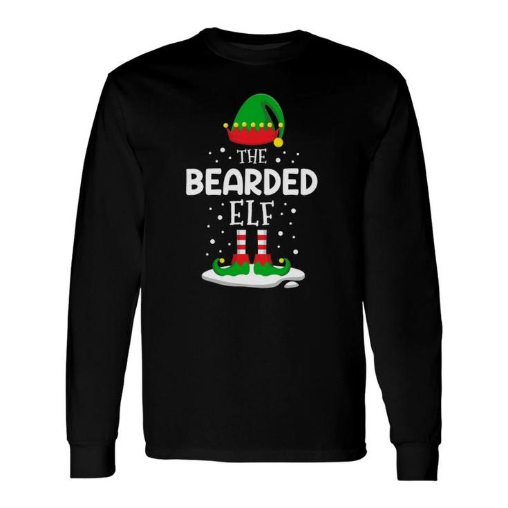 The Bearded Elf Christmas Matching Costume Pjs Long Sleeve T-Shirt