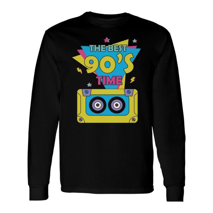 The Best 90S Time Music Mixtape Lovers 80S 90S Styles Long Sleeve T-Shirt