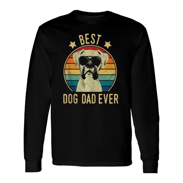 Best Dog Dad Ever Boxer Fathers Day Long Sleeve T-Shirt