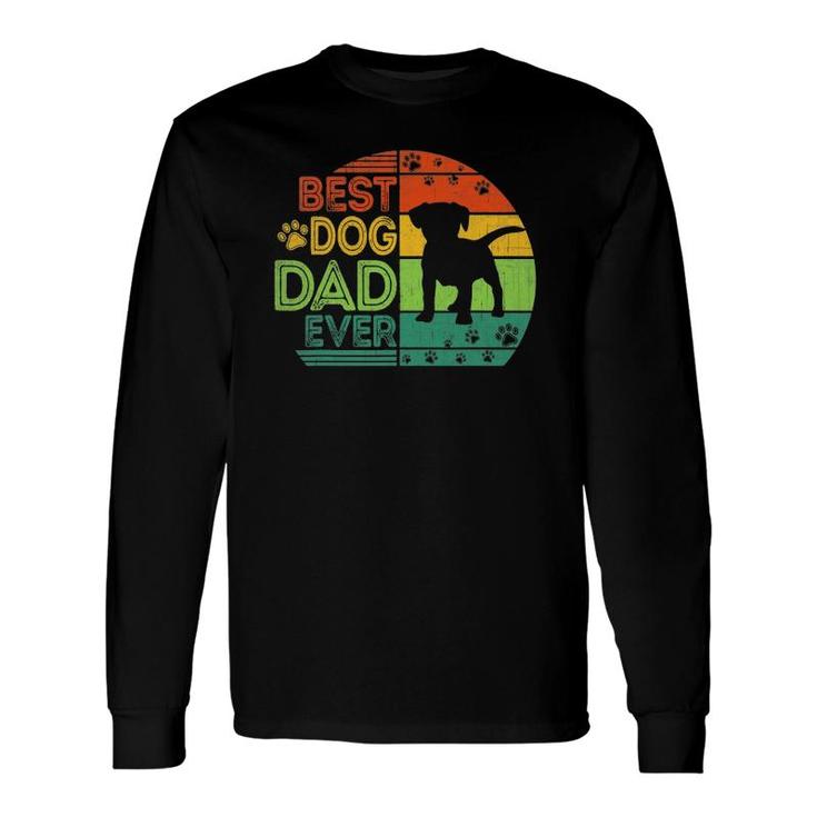 Best Dog Dad Ever Jack Russell Terrier Dog Fathers Day Long Sleeve T-Shirt