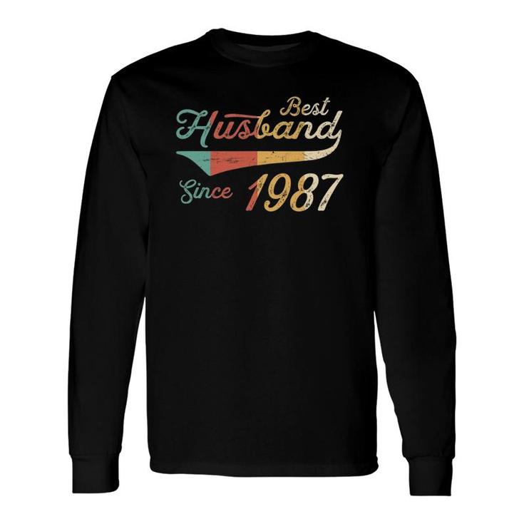 Best Husband Since 1987 35 Years Wedding Anniversary Long Sleeve T-Shirt T-Shirt