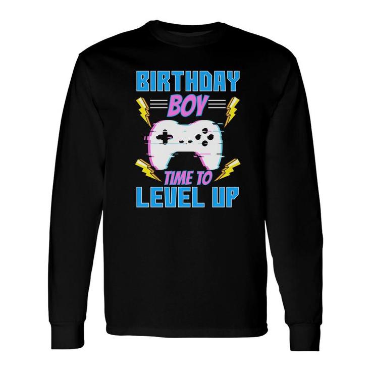 Birthday Boy Controller Birthday Boy Matching Video Gamer Long Sleeve T-Shirt