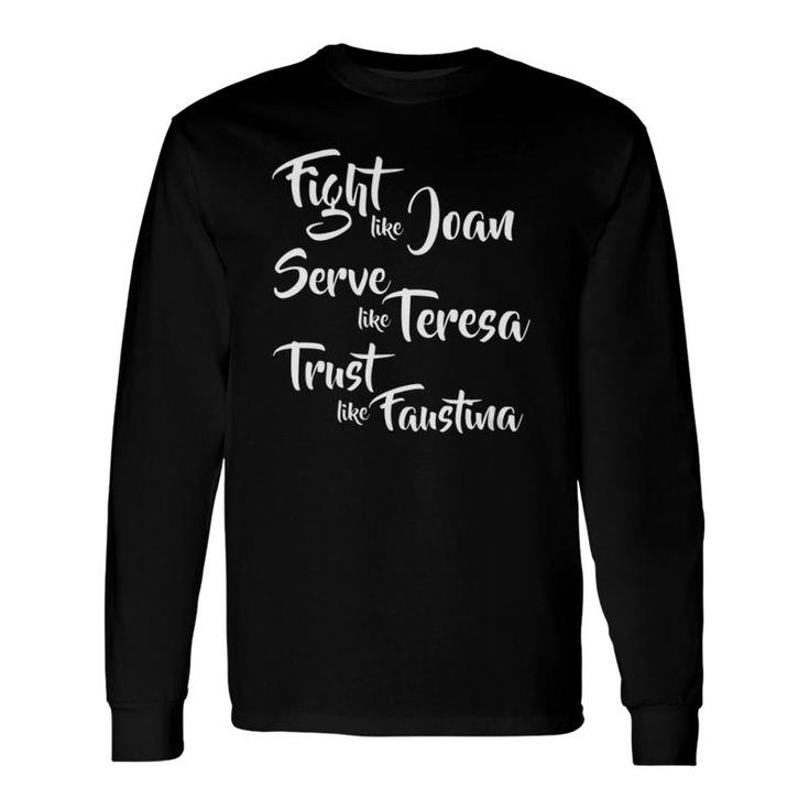 Catholic Saints Tshirt: Joan, Teresa, Faustina Catholic Saints Tshirt: Joan, Teresa, Faustina