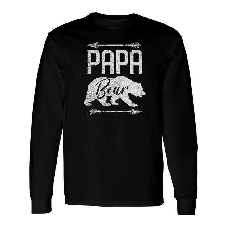 Christmas Papa Bear Dad Arrow Long Sleeve T-Shirt