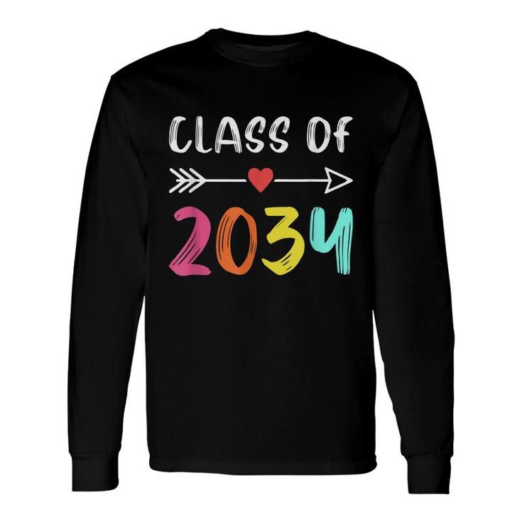 Class Of 2034 Kindergarten Graduating Class Of 2034 Long Sleeve T-Shirt