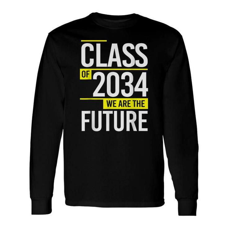 Class Of 2034 Preschool Graduation 2034 Grow With Me Long Sleeve T-Shirt