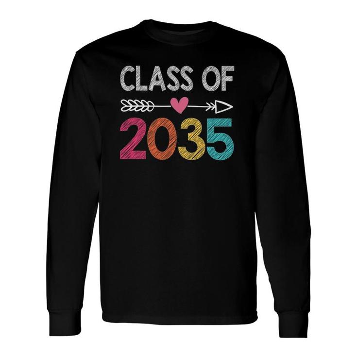 Class Of 2035 Pre-K Graduate Preschool Graduation Long Sleeve T-Shirt