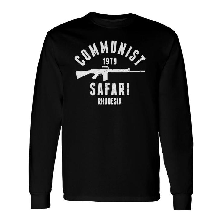 Communist Safari 1979 Rhodesia Light Infantry Long Sleeve T-Shirt T-Shirt