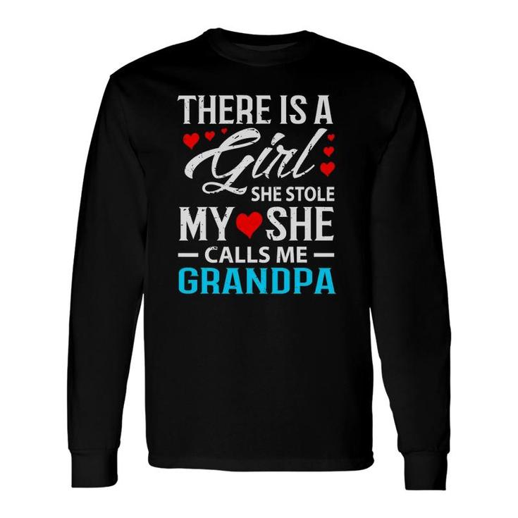 Cool Grandpa From Granddaughter Red Hearts Long Sleeve T-Shirt T-Shirt