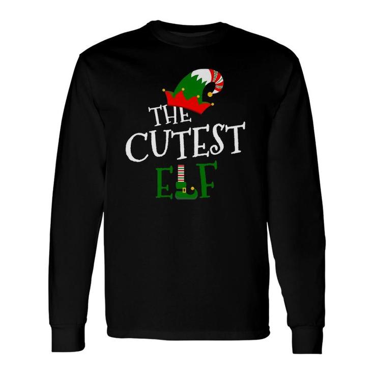 The Cutest Elf Matching Group Christmas Costume Long Sleeve T-Shirt