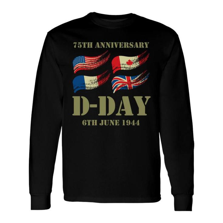 D-Day 75Th Anniversary Wwii Memorial Long Sleeve T-Shirt