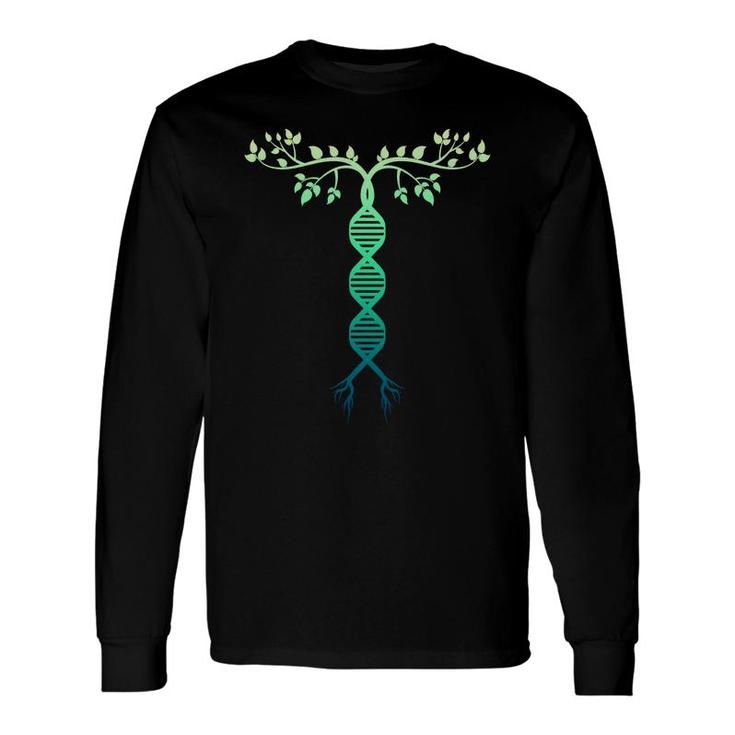 Dna Tree Of Life Genetics Evolve Earth Day Biology Teacher Long Sleeve T-Shirt