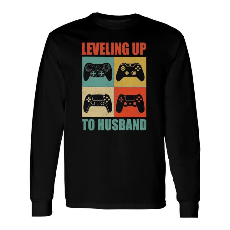 Engagement For Groom Video Game Lovers Long Sleeve T-Shirt